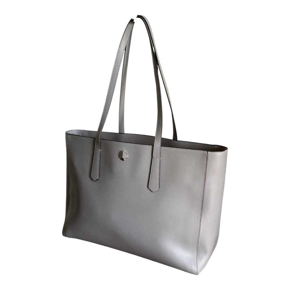Authentic Kate Spade Molly Large Leather Tote True Taupe! - Picture 3 of 15